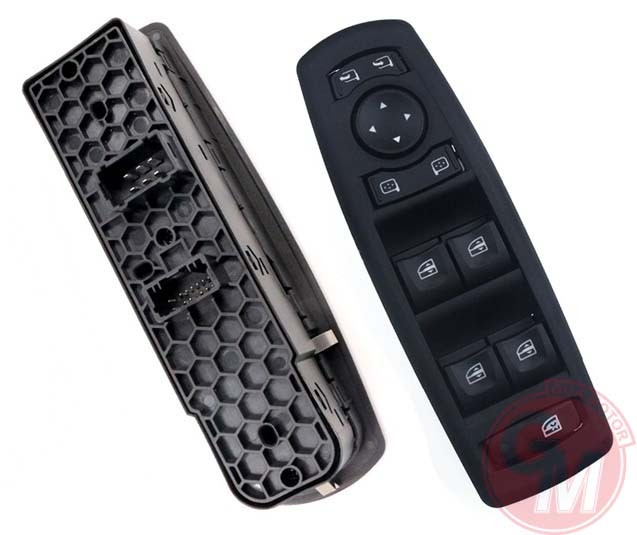 Cam Açma Anahtari Kumanda Grubu Si̇yah Renault Megan III-Fluence Katlanir Aynali Araçlar İçi̇n 80961 0016r Çi̇ft Soket