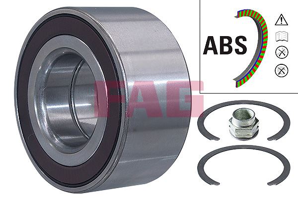 Ön Teker Rulmanı Fiat Fiorino-Idea-Linea-Punto Opel Corsa D ABS Li̇ 33x72x35