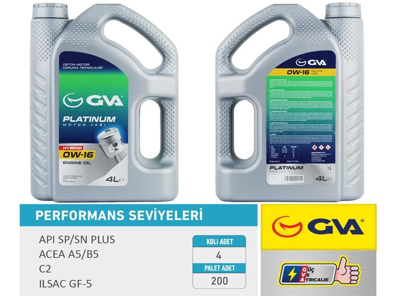 GVA Motor Yağı 0W16 4LT