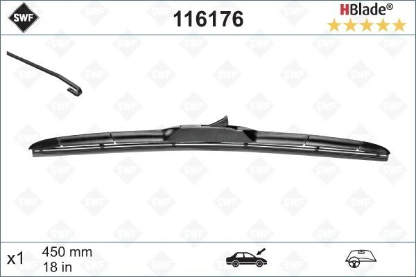 Silecek Supurgesi Ön Sağ 450mm Mercedes X-Class W470 17> Swf