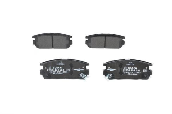 Arka Balata Antara 2.4-3.2 V6-2.0 Cdti 06 10 Capti̇va 2.0d 2.2d 2.4 3.0 3.2 06 11 0986tb3008