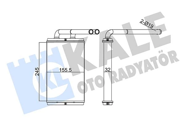 Kalori̇fer Radyatörü Chevrolet Captiva 2.0l C100 06-> / Opel Antara A 2.0l 06->