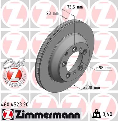 Fren Di̇sk Arka Porsche Cayenne 2017 330 Mm-28 Mm