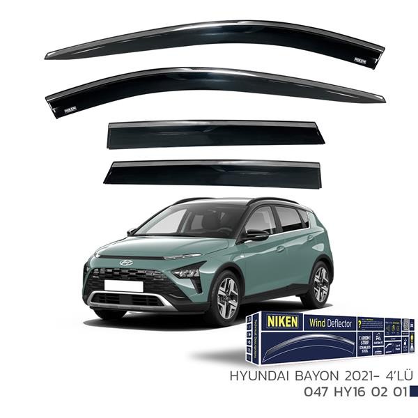 Kromlu Cam Rüzgarliği Hyundai Bayon 2021-4lü