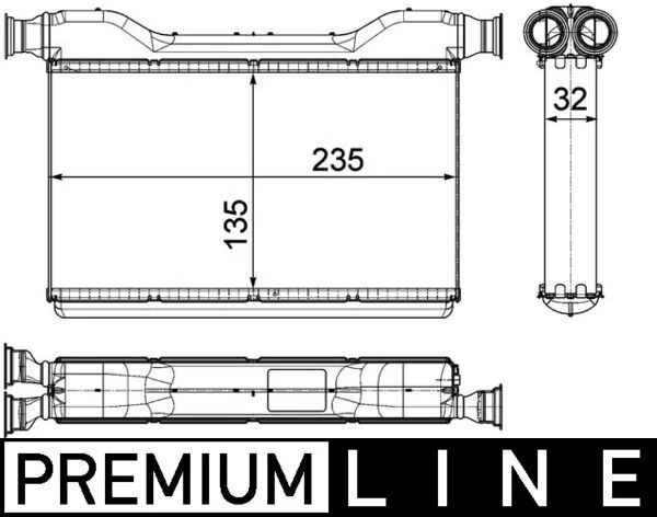 Kalorifer Radyatoru BMW F10 F01 F07 Premium Line