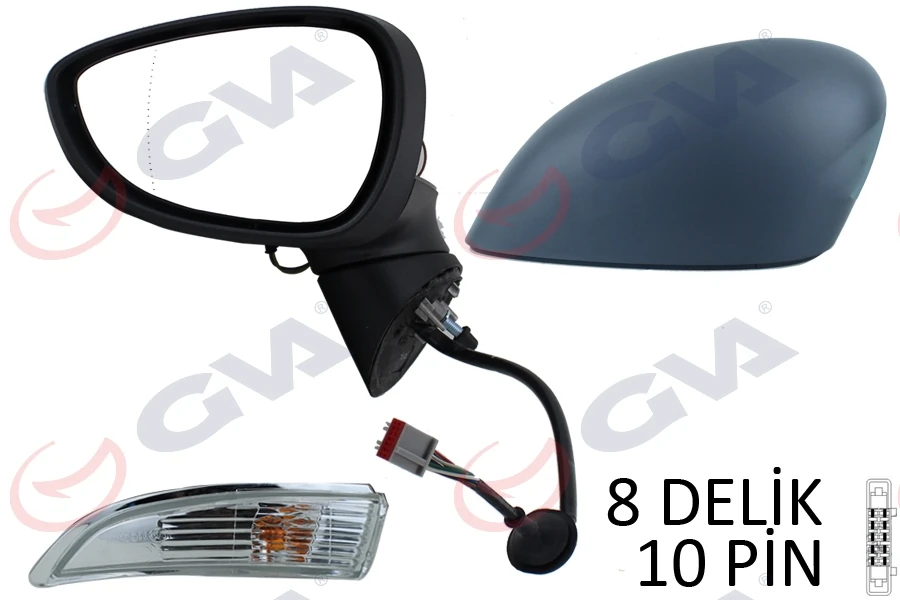 Dış Di̇ki̇z Aynası Sol Ford Fi̇esta 13> Elektri̇kli̇ Isitmali Katlanir Astarli 8 Deli̇k-10 Pi̇n 10 Fi̇ş Vm-6326nebal 1531440