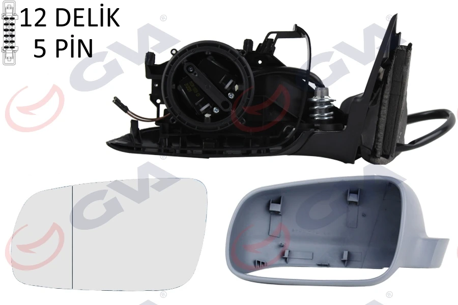Dış Di̇ki̇z Aynası Sol Passat 97> Elektri̇kli̇ Isitmali Astarli Asferi̇k 5 Fi̇ş Vm-189nal