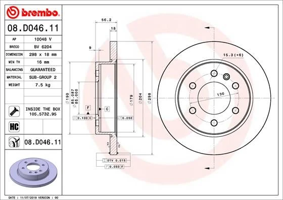 Fren Diski Arka Mercedes Sprinter B907 B910 18> Elektronik Park Freni
