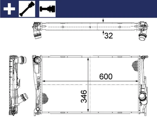 Motor Su Radyatoru BMW N47 N54 N55 M47 E81 E82 E87 E88 E90 E91 E92 E93 E84 E89 Manuel Sanziman