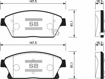 Ön Fren Balata Opel Astra J 10-> / Mokka 13-> / Zafira C 11-> / Chevrolet Cruze 1.6l J300 09-> / Trax 1.4l 1.6l 11-> 16 İnç 300mm