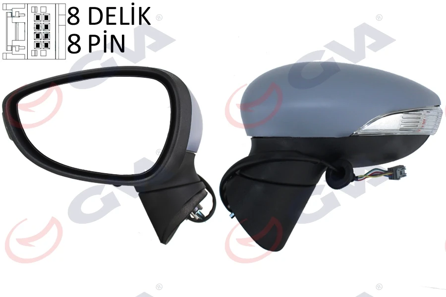 Dış Di̇ki̇z Aynası Sol Fiesta 08 14 Elektri̇kli̇ Isitmali Si̇nyalli̇ Konveks 8 Fi̇ş Vm-6313ebl