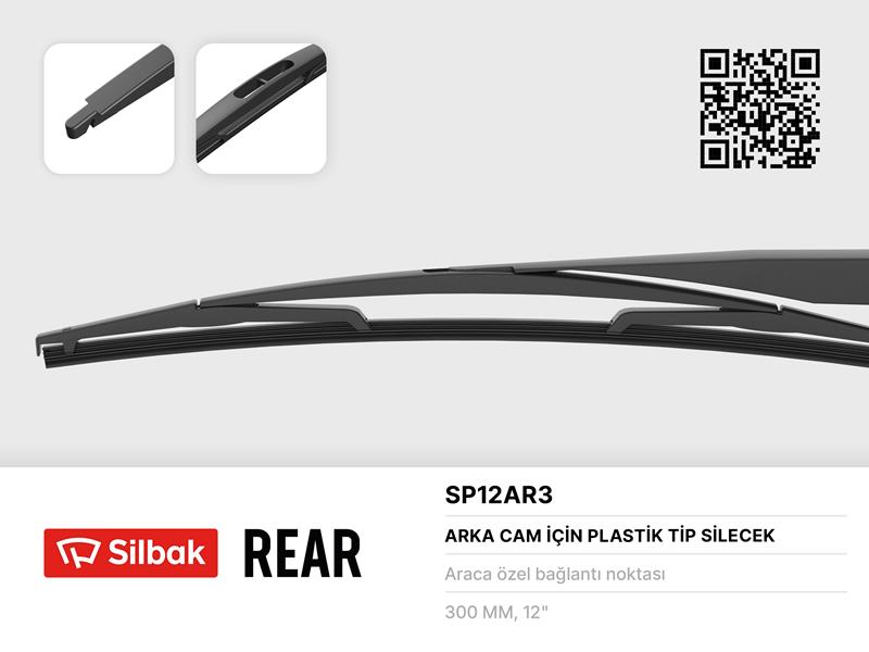 Si̇lecek Süpürgesi̇ Arka Plastik Tip 300mm C1-Nitro-P107-Twingo-Aygo-Yaris P1