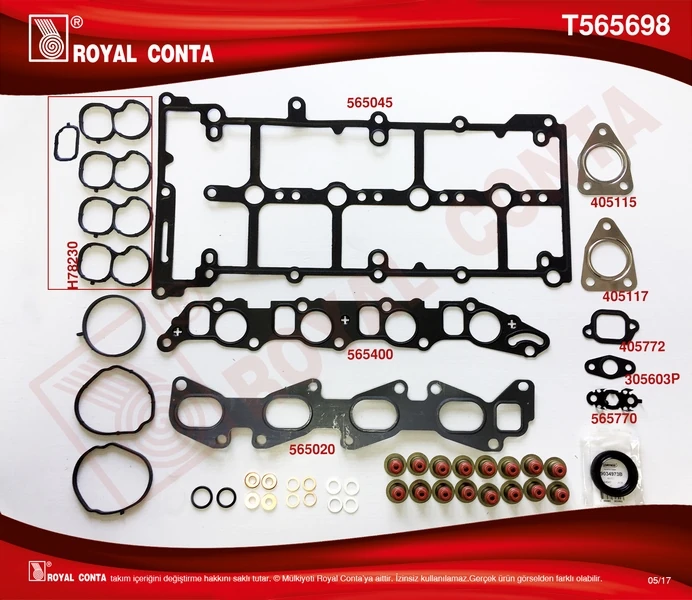 Üst Takım Contasi Corteco Keçeli̇ Reinz Subap Lasti̇k Skc Si̇z Doblo-Linea-Bravo II 1.6 Dmtj