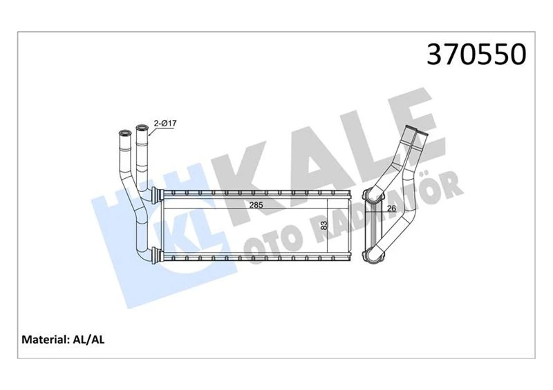 Kalori̇fer Radyatörü Mitsubishi Canter Fuso 3.0l 4p10 Euro5 Tfa35. Tfa35l. Tfb75. Tfb75l. Tfb85. Tfb8 5l. Feb91 12-17-Alemi̇nyum