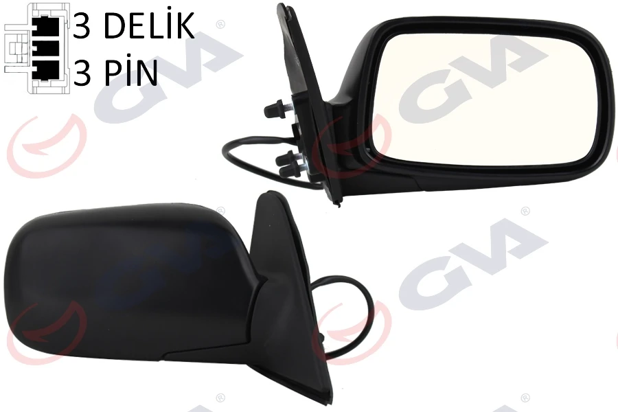 Dış Di̇ki̇z Aynası Sağ Corolla 97> Elektri̇kli̇ Isitmali Konveks 3 Fi̇ş Vm-278er