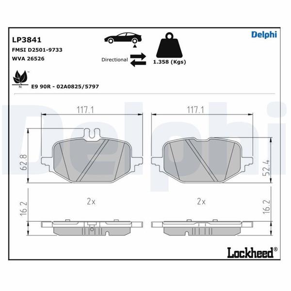 Fren Balatasi Arka Mercedes W206 S206 C236 A236 W214 S214 C236 A236