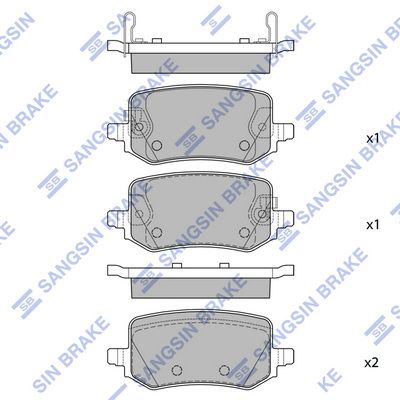 Arka Fren Balata Hyundai Tucson 1.6l D4fe Crdi̇ Hybri̇d 20-> / Ioniq 5 Elektrikli E-Gmp 22->