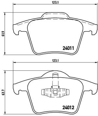 Arka Balata Volvo Xc90 2.5t 02 D5 02 T6 02 D5 V8 05 D5 09 3.2 06 D5 09