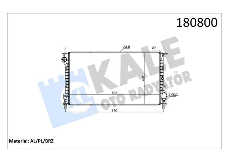 Motor Su Radyatoru Connect 1.8tdci 03>06 Ya Da 09>13 Klimali