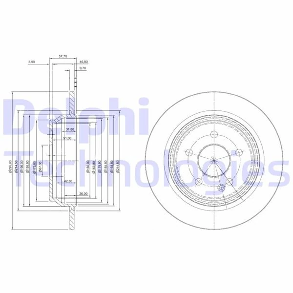 Arka Fren Disk Aynası Mondeo IV S Max Galaxy 07 14 Kuga I 08 12 / Evoque 12-18 302mm