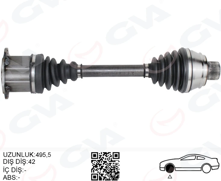 Komple Aks Ön Sağ/sol A6-A7-Q5 Otomatik 2.0 Tfsi̇-2.0 Tdi̇ 08-Cglb-Cglc-Chja-Cgla-Cahb-Cgld-Chnc 2.0 Tfsi̇-2.0 Tdi̇