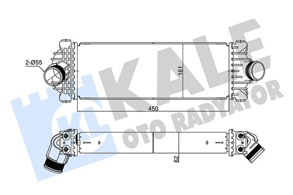 Turbo Radyatoru Yeni Kasa Custom V362 17 2.0 Ecoblue