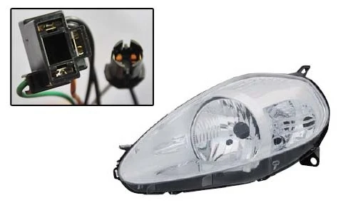 20-A850-05-2b Far Si̇nyal Sol Grande Punto 10/05 Elektri̇kli̇ H4 Krom