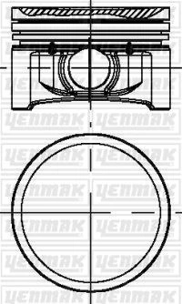 Motor Pi̇ston Segman Std 69.00mm Clio II-Symbol-Sandero 1.2 D4f