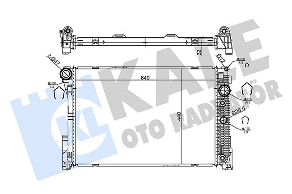 Motor Su Radyatoru Mercedes Glk-Class X204 08 15 W204 C63 Amg 08 14
