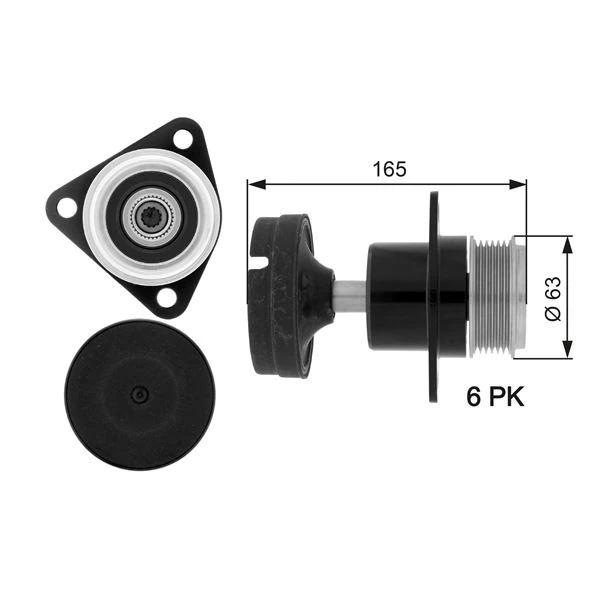 Alternatör Kapli̇ni̇ Şaft Rulmanı Focus 01-04-Cmax 05-- Focus II 04-- Mondeo 07-- Connect 02-1.8 Tdci-1.8 Td