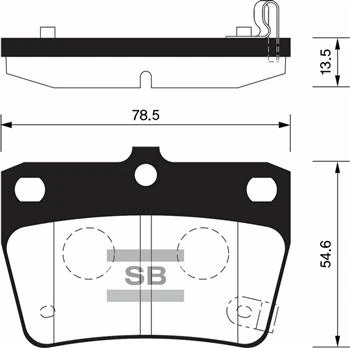 Arka Fren Balata Toyota Rav4 2.0l 1az-Fe Aca21 01-05 / Chery Tiggo 1.6l 2.0l J11 06-14