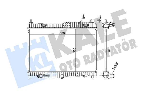 Su Radyatörü Ford Fi̇esta 08> 1.4 Zetec Otomati̇k Şanzıman