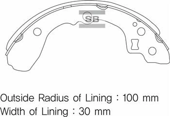 Arka Kampana Pabuç Balata Kia Rio 1.5l A5d Dohc Yumurta Kasa 00-05 / 1.3l A3e Sohc Yumurta Kasa 00-05