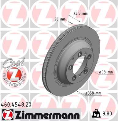 Fren Di̇sk Arka Porsche Taycan 2019 358 Mm-28 Mm