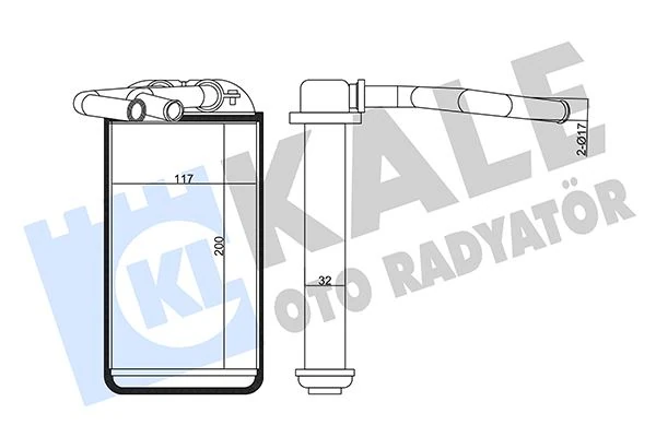Kalori̇fer Radyatörü Honda Civic 1.6l B16a2 Ek4 160hp 96-98-Alemi̇nyum