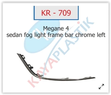 Si̇s Far Çerçevesi̇ Çitasi Krom Sol Sedan Model Megane 4