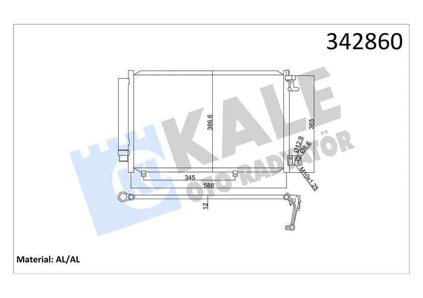Kli̇ma Radyatörü Ford Fi̇esta 08> 1.25-1.4 Benzi̇n-1.4 Tdci̇