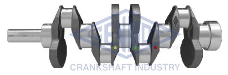 Krank Mi̇li̇ Hyundai H100. Starex 2.5l D4bh Tc Tci 04-12 / Galloper 99-03 / Kia Bongo. K2500 Tci 03-> / Mitsubishi L200 2.5l 4d56 K64t K74t 96-07 / L300 2.5l 4d56 P15v 86-06 Dövme Çeli̇k