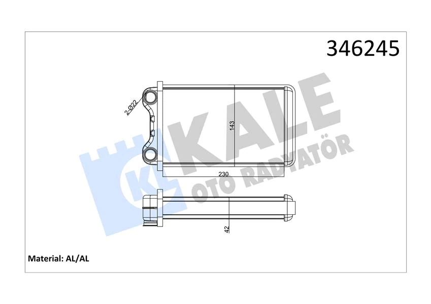 Kalori̇fer Radyatörü Audi A4 00-04