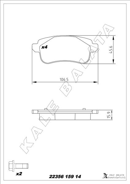 Arka Balata Renault Megane IV 15> Espace V 15> Megane IV Grandtour 16> Talisman 15> Nissan Juke 19>