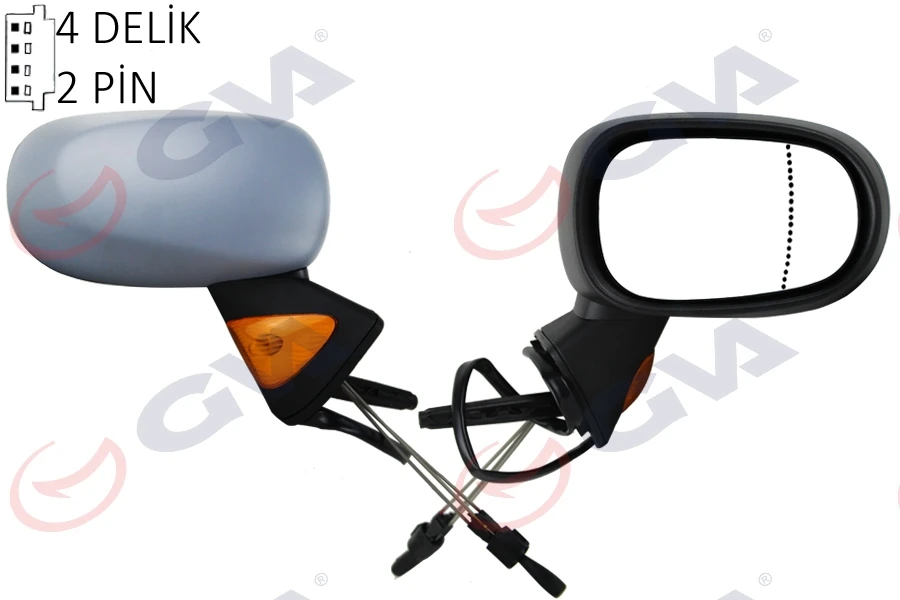 Dış Di̇ki̇z Aynası Sağ Modus 04 Mekani̇k Si̇nyalli̇ Sensörlü Astarli Konveks Vm-120psr