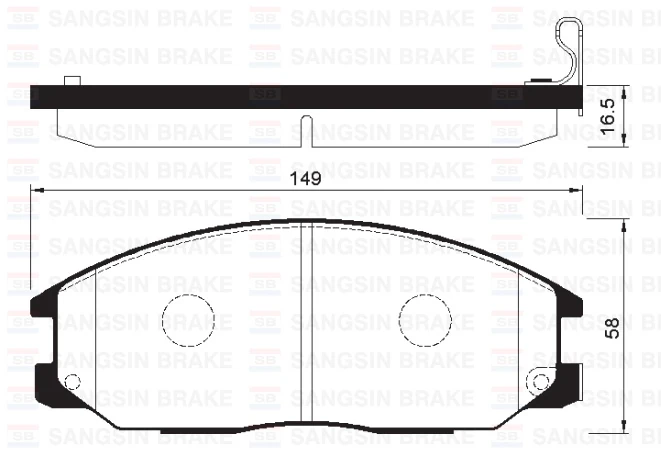 Ön Fren Balata Ssangyong Actyon. Kyron 2.0l Xdi 4x4 06-> / Rexton 2.7l Xdi 4x4 04->