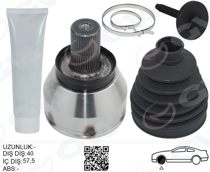 Aks Kafasi Dış Ön Sağ-Sol S60 II 10>v70 III 07-16 Galaxy 2.0 Tdci 06-15 Mondeo IV 2.0 Tdci 07-14