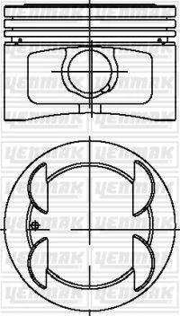 Motor Pi̇ston Segman Std 86.40mm Palio-Siena-Marea 1.6 16v