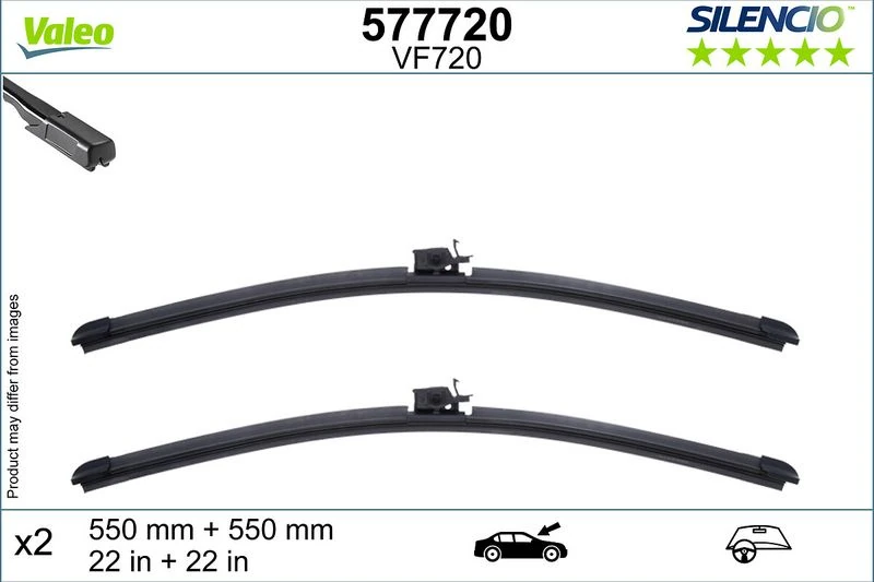 Silecek Supurgesi Takımı 550mm / 550mm Mercedes W246 W205 S205 C205 A205 N293 X253 C253