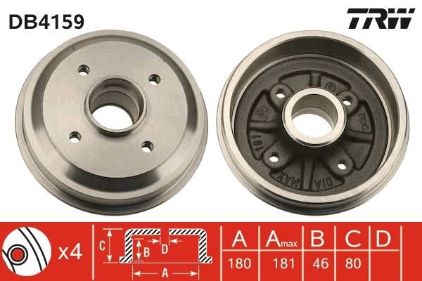 Arka Kampana P106-P206 ABS Si̇z