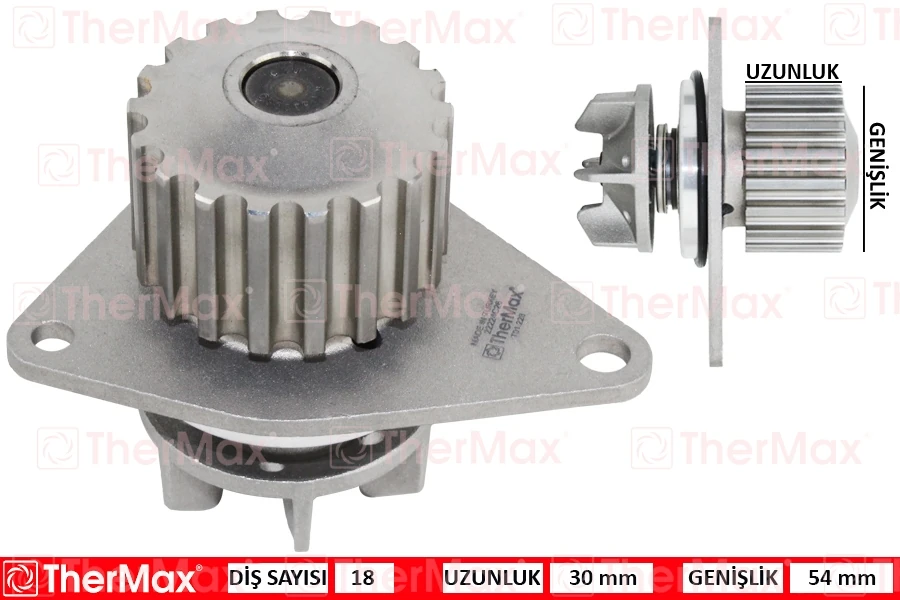 Devirdaim Su Pompasi Peugeot P206-P207-P307 Citroen C2-C3-C4 1.4 16v Kfu-Et3j4 18dis