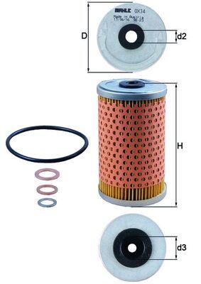 Yağ Filtresi Mercedes M102 W201 W123 S123 C123 W460 W461 W463 B601 B602