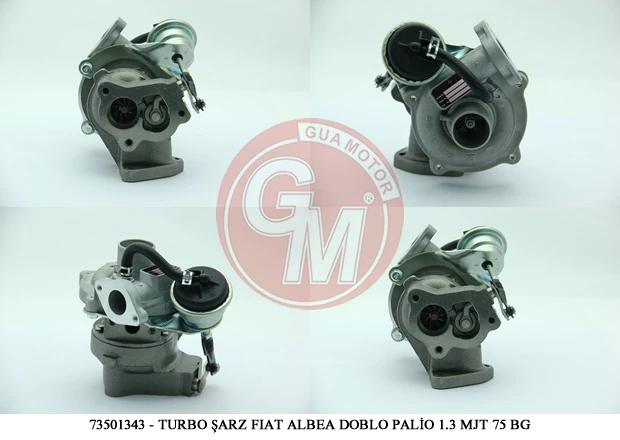 Turbo Şarj Fiat Albea Doblo Pali̇o Punto Fiori̇no Punto Evo 1.3 Mjt 70-75 Bg