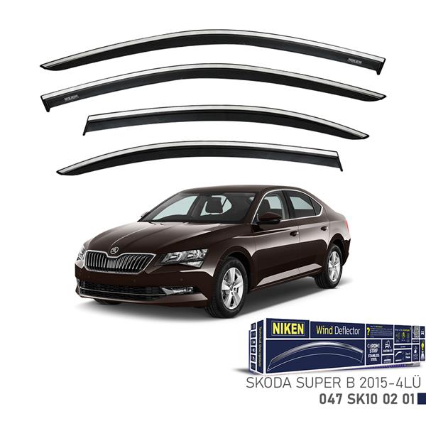 Kromlu Cam Rüzgarliği Skoda Super B 2015-4lü